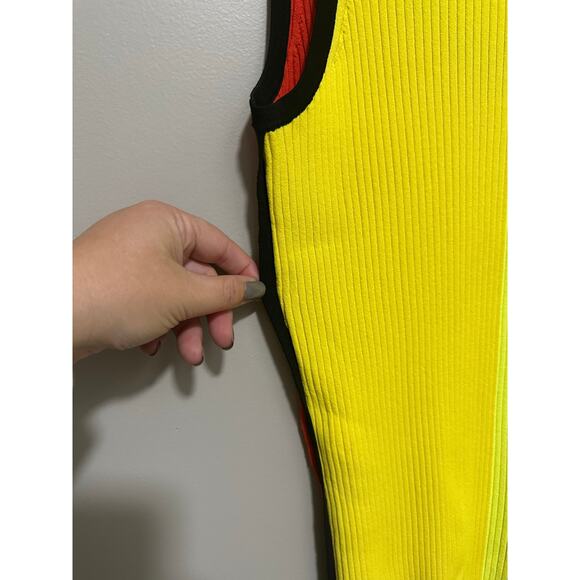 Christopher John Rogers Color Block Ribbed Tank Top Size Large - Picture 7 of 8